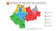 MAPA DA DIOCESE DE MIRACEMA DO TOCANTINS 